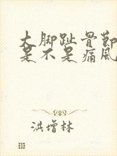 大脚趾骨节疼痛是不是痛风