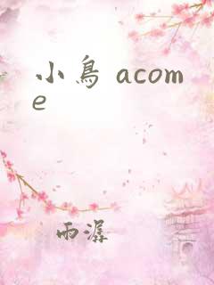 小鸟 acome