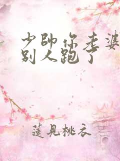 少帅你老婆又跟别人跑了