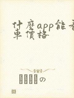 什么app能看车价格