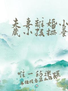 夫妻离婚小孩2岁小孩抚养权归谁