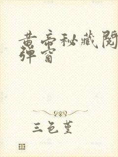 黄帝秘藏阅读无弹窗