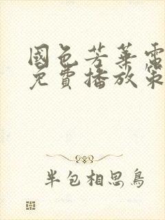 国色芳华电视剧免费播放策驰影视