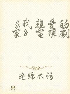《我亲爱的小冤家》电视剧