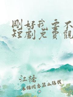 刚好我要不爱你短剧免费观看