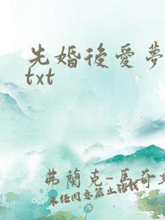 先婚后爱梦筱二txt