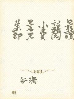 叶晨小说最新章节免费阅读全文