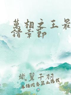 万相之王最新无错章节
