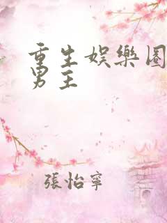 重生娱乐圈小说男主