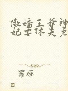 傲娇王爷神医王妃要休夫免费阅读