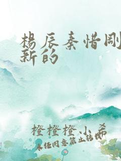 杨辰秦惜刚刚更新的