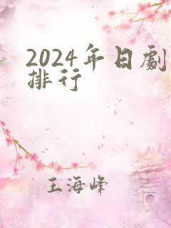 2024年日剧排行