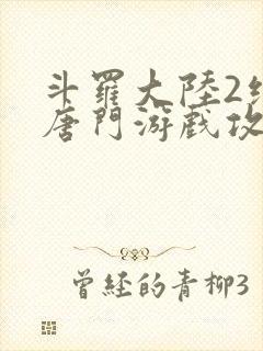 斗罗大陆2绝世唐门游戏攻略