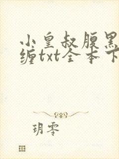 小皇叔腹黑又难缠txt全本下载