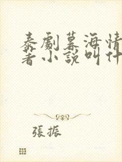 泰剧暮海情深原著小说叫什么