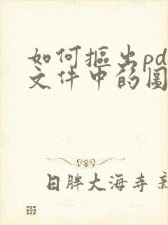 如何抠出pdf文件中的图章