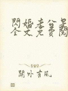 闪婚老公是总裁全文免费阅读