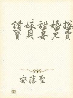 错嫁甜婚总裁的宝贝妻免费阅读