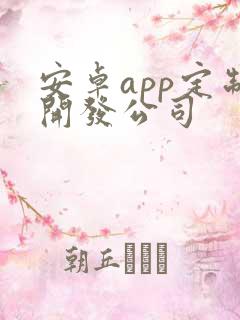 安卓app定制开发公司