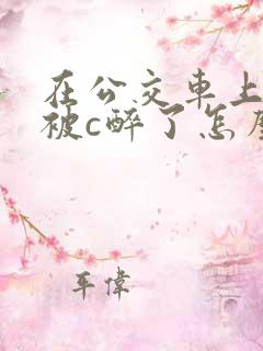 在公交车上偷偷被c醉了怎么办