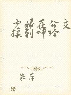 少妇在公交车被揉到呻吟