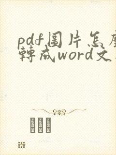 pdf图片怎么转成word文档格式