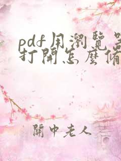 pdf用浏览器打开怎么修改