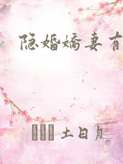 隐婚娇妻有点甜