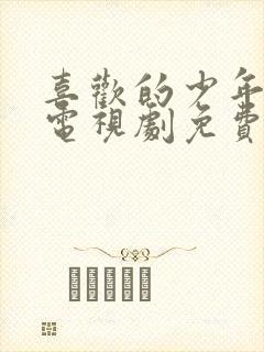 喜欢的少年是你电视剧免费观看