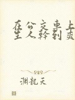 在公交车上被陌生人干到爽