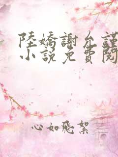 陆娇谢允谨穿越小说免费阅读