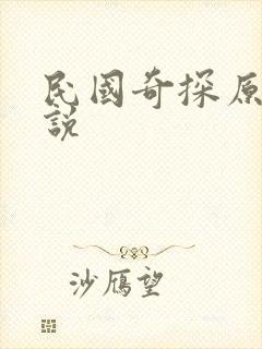 民国奇探原著小说