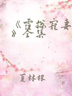《霍总宠妻无度》全集