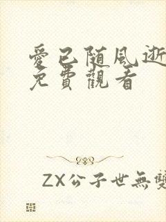 爱已随风逝短剧免费观看