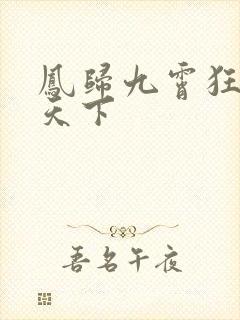 凤归九霄狂妃逆天下