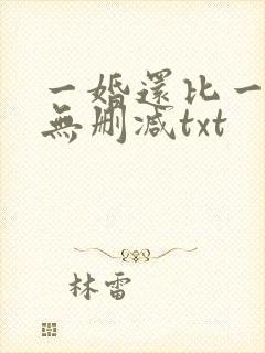 一婚还比一婚高无删减txt