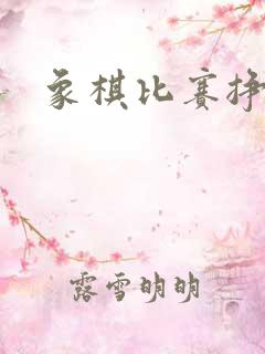 象棋比赛挣钱吗