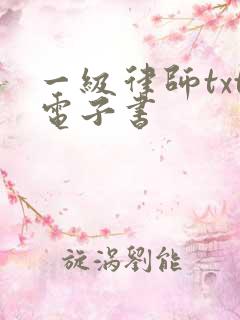 一级律师txt电子书
