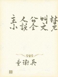 主人公叫林默的小说全文免费