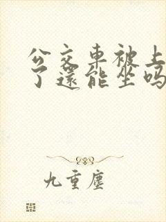 公交车被上高潮了还能坐吗小说