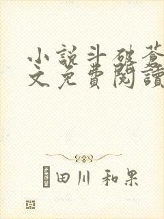 小说斗破苍穹全文免费阅读全文