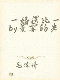 一婚还比一婚高by晨雾的光