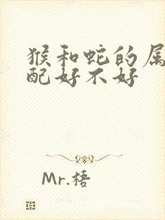 猴和蛇的属相婚配好不好