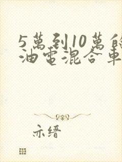 5万到10万的油电混合车