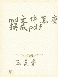 md文件怎么转换成pdf