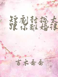 短剧封总太太想跟你离婚很久了播放
