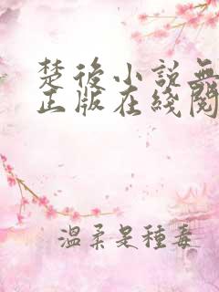 楚后小说无删减正版在线阅读