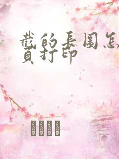 截的长图怎么分页打印
