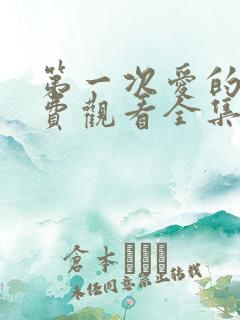 第一次爱的人免费观看全集完整版短剧