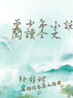 曾少年小说免费阅读全文